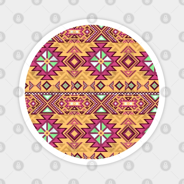 Ethnic pixel ornament #8 Magnet by GreekTavern